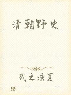 清朝野史
