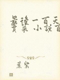 最后一百天BY卖菜 小说百度云