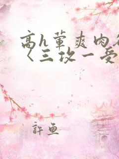 高h荤爽肉欲文〈三攻一受