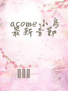acome小鸟最新章节