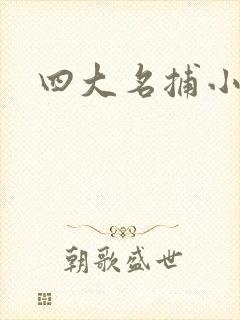 四大名捕小说