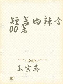 短篇肉辣合集500篇