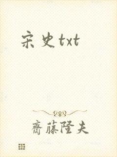 宋史txt