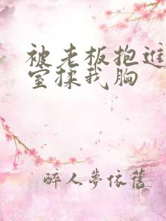 被老板抱进办公室揉我胸