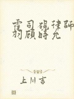 霍司砚律师温知羽顾时允