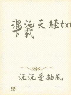 混沌天经txt下载