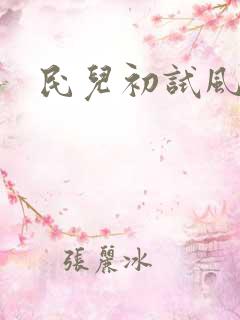 民儿初试风雨录