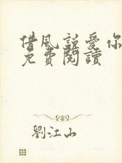 借风说爱你小说免费阅读