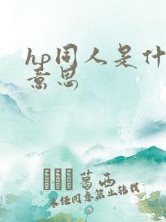 hp同人是什么意思
