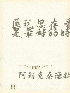 匪我思存 爱你是最好的时光