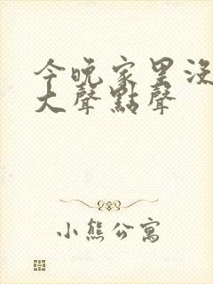 今晚家里没人叫大声点声