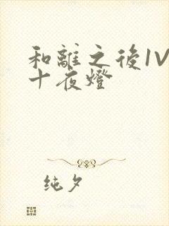 和离之后1V1十夜灯