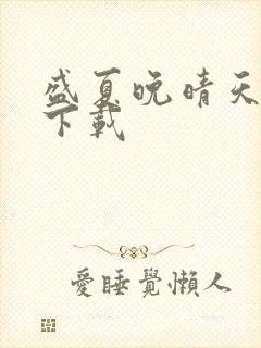 盛夏晚晴天全集下载