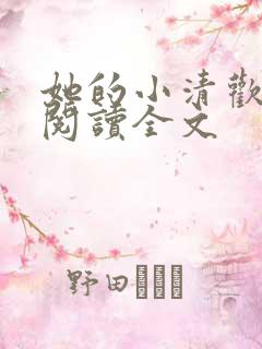 她的小清欢免费阅读全文