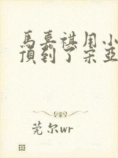 马嘉祺用小小马顶到了宋亚轩