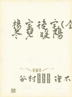 杨家后宅(全)冬儿 暖阳