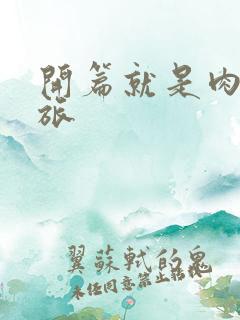 开篇就是肉的军旅