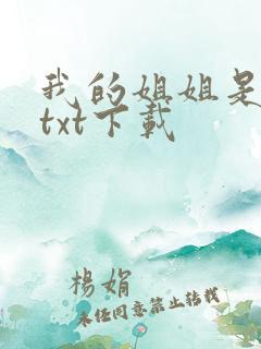 我的姐姐是美女txt下载