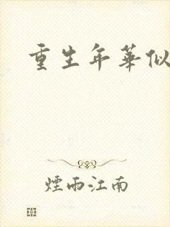 重生年华似锦