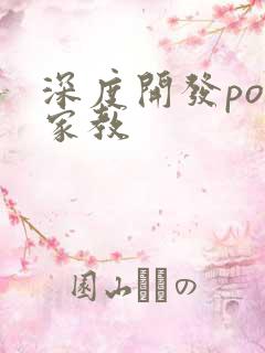 深度开发pop家教
