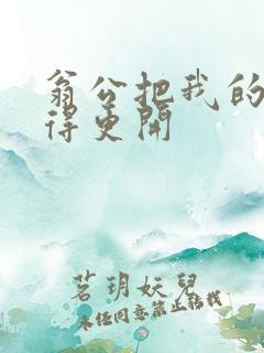 翁公把我的腿分得更开