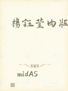 杨钰莹肉版小说