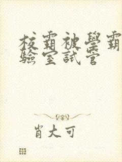 校霸被学霸压实验室试管