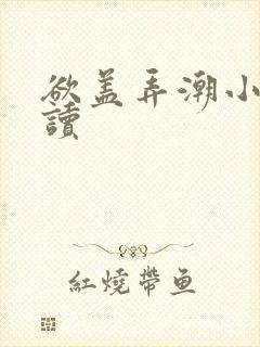 欲盖弄潮小说阅读