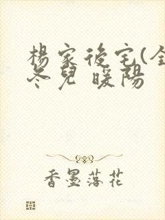 杨家后宅(全)冬儿 暖阳