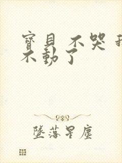 宝贝 不哭 我不动了