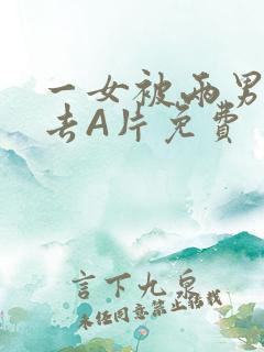 一女被两男桶进去A片免费