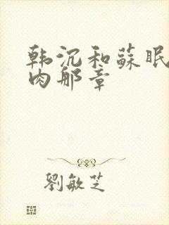 韩沉和苏眠的肉肉那章