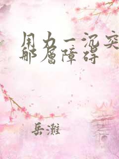 用力一沉突破了那层障碍