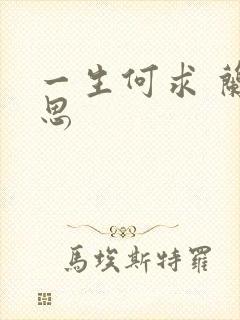 一生何求 兰思思