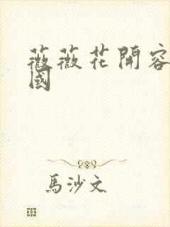 薇薇花开容颜倾国