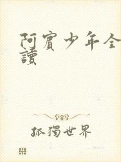 阿宾少年全文阅读