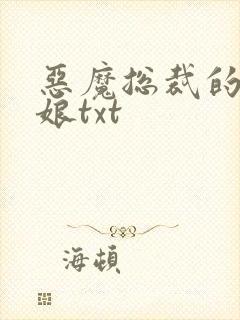 恶魔总裁的小新娘txt