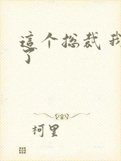 这个总裁 我要了