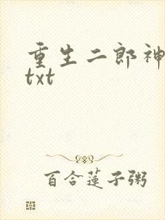重生二郎神杨戬txt