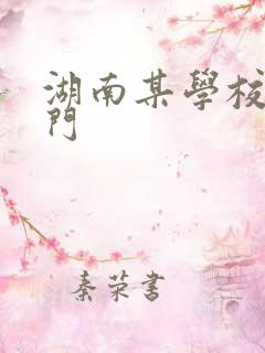 湖南某学校秋千门