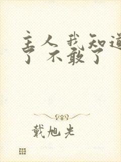 主人 我知道错了 不敢了