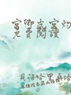 宫卿岚宫灼小说免费阅读
