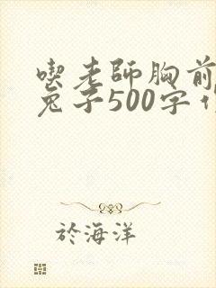 吃老师胸前的小兔子500字作文