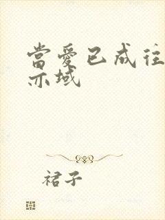 当爱已成往事 亦域