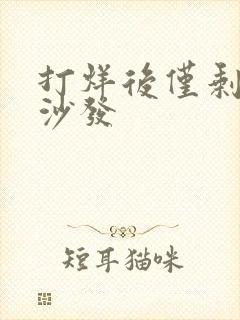 打烊后仅剩两人沙发