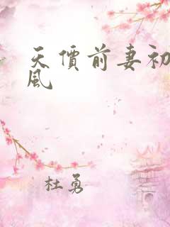 天价前妻初夏有风