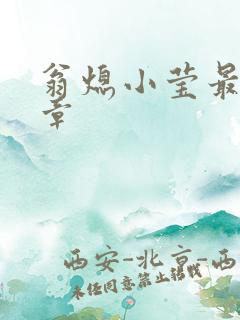 翁熄小莹最新节章