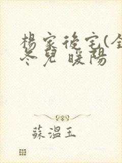 杨家后宅(全)冬儿 暖阳