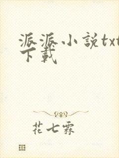 派派小说txt下载