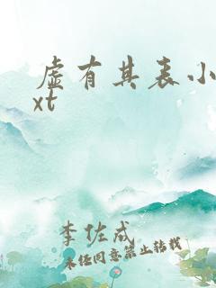 虚有其表小说txt